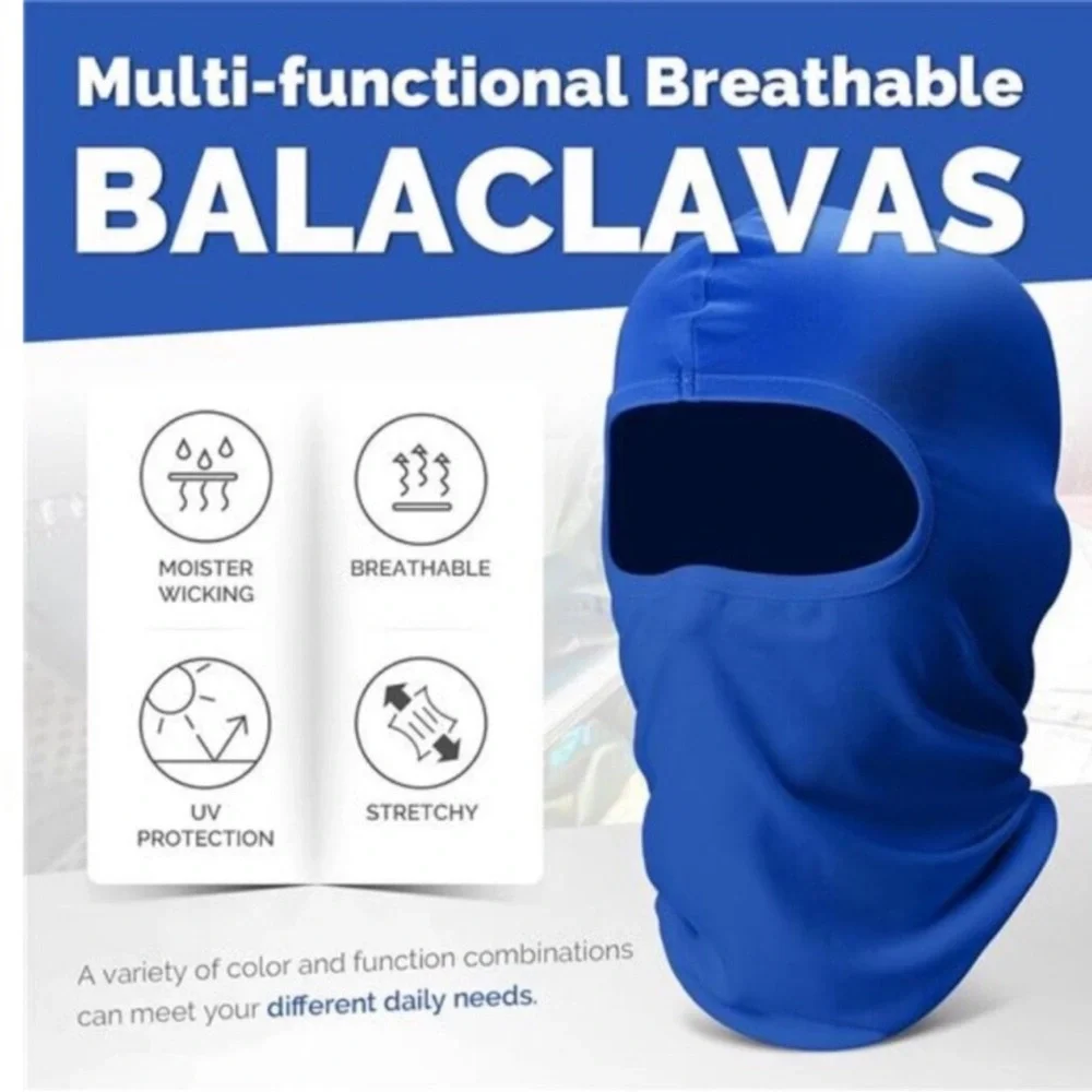 6 Pack Balaclava Ski Face Mask: Cooling Neck Gaiter Full Head Mask Face Cover
